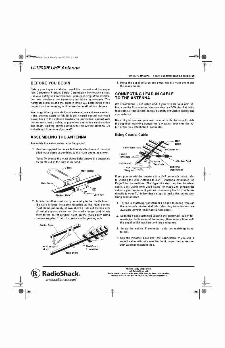 Radio Shack TV Antenna U-120XR-page_pdf
